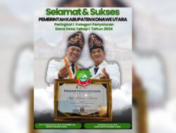 Pemkab Konawe Utara Raih Juara 1 Penyaluran DD Tahap 1 Tahun 2024