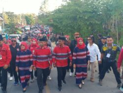 Dikawal Puluhan Ribu Masyarakat Muna Ke KPU, Berkas Pendaftaran Bachrun – Asrafil Dinyatakan Lengkap