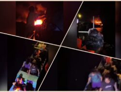 KM Tarex 2 Alami Kebakaran di Perairan Pasar Wajo Buton, 17 Orang Berhasil Dievakuasi