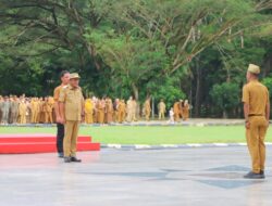 Pimpin Apel Gabungan, Wagub Sultra Tegaskan Pentingnya Disiplin dan Makna Pendidikan