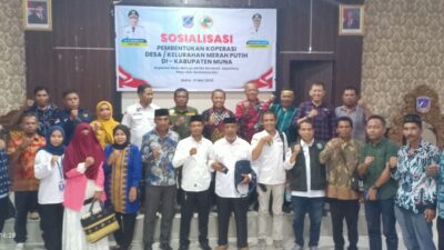 Pemkab Muna Gelar Sosialisasi Percepatan Pembentukan Koperasi Merah Putih